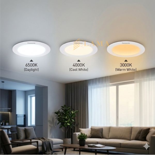 Đèn Led Âm Trần Panasonic 12W 3 Chế độ đổi Màu