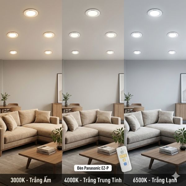 Đèn LED Âm Trần Panasonic EZ P Siêu Mỏng