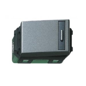 Công Tắc B 1 Chiều Dòng Wide Refina Màu Xám Ánh Kim WEG55317MH Panasonic