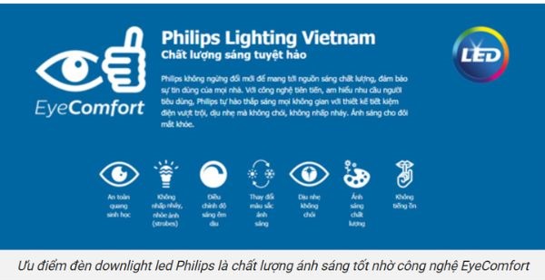Ưu điểm đèn âm Trần Philips
