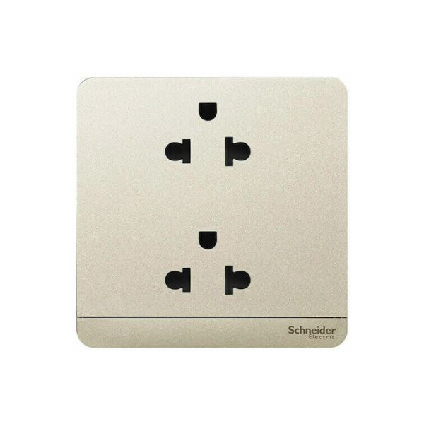 Bộ Ổ Cắm Đôi 3 Chấu Dòng AvatarOn E83426UES2 WG