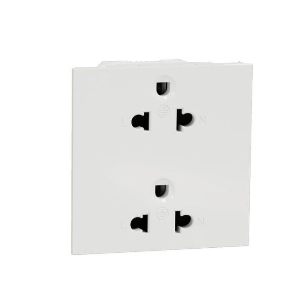 Ổ Cắm Đôi 3 Chấu Dòng AvatarOn A Size E M3T426UST2