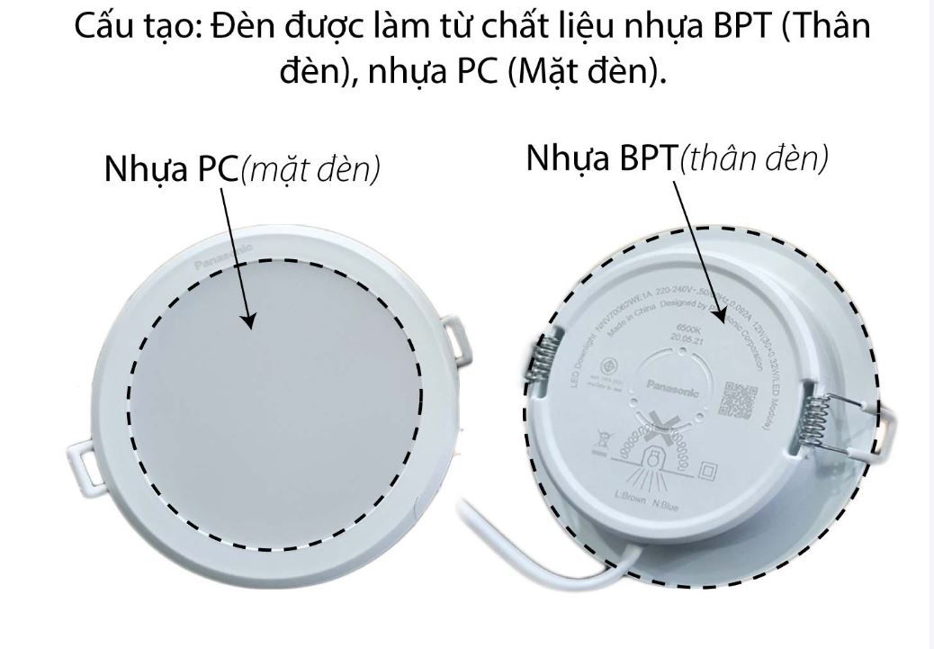 Cấu Tạo Đèn Led Âm Trần 12w