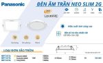 Thông Số Kỹ Thuật Của đèn LED âm Trần Panasonic 12W