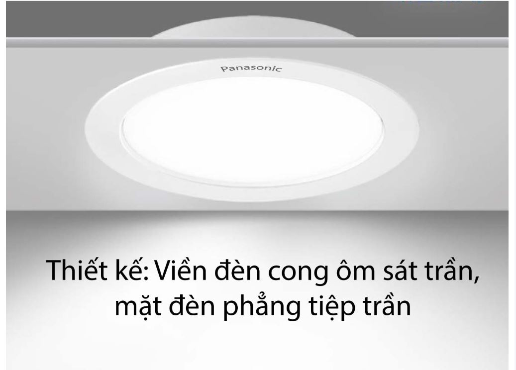 Viền đèn cong ôm sát trần 