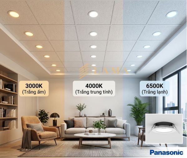 Đèn Led Âm Trần 9W Panasonic EZ M – 1 Màu Siêu Mỏng