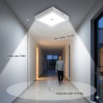 Đèn Led Ốp Trần Cảm Biến Loại Vuông Bật đèn Khi Có Chuyển động