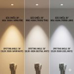 Đèn Spotlight Âm Trần 12W Chóa Đen Góc Chiếu 36 Độ NSP12WB36