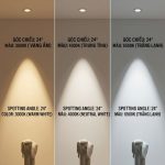 Đèn Spotlight Âm Trần 12W Chóa Trắng Góc Chiếu 24 Độ NSP12WW24 Nanoco