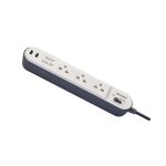 Ổ Cắm Panasonic Có Dây WCHG243322W VN, 3 Ổ Cắm 2 USB 2.1A, 3M
