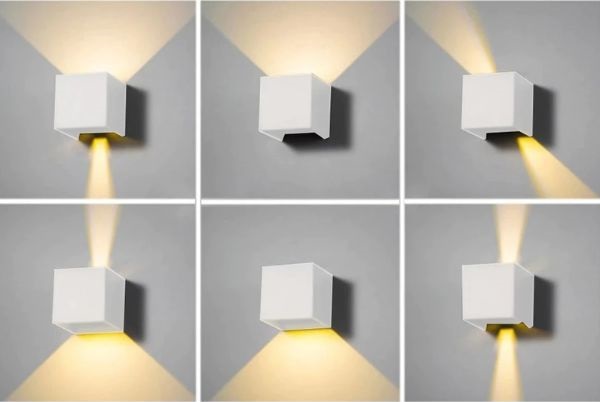 Đèn Trang Trí Tường Ngoài Trời NBLS13SQW Chỉnh Các Hướng Chiếu Sáng